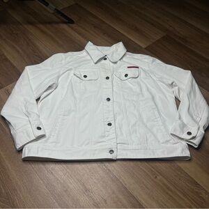 Ralph Lauren Lauren Jeans Trucker Jacket white Denim Women's Size 1X